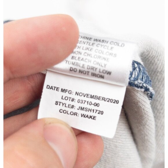 Johnnie-O Boardy Lounger Pull-On Short Men's Medium Hangin' Out Blue Terry Soft - Picture 5 of 15